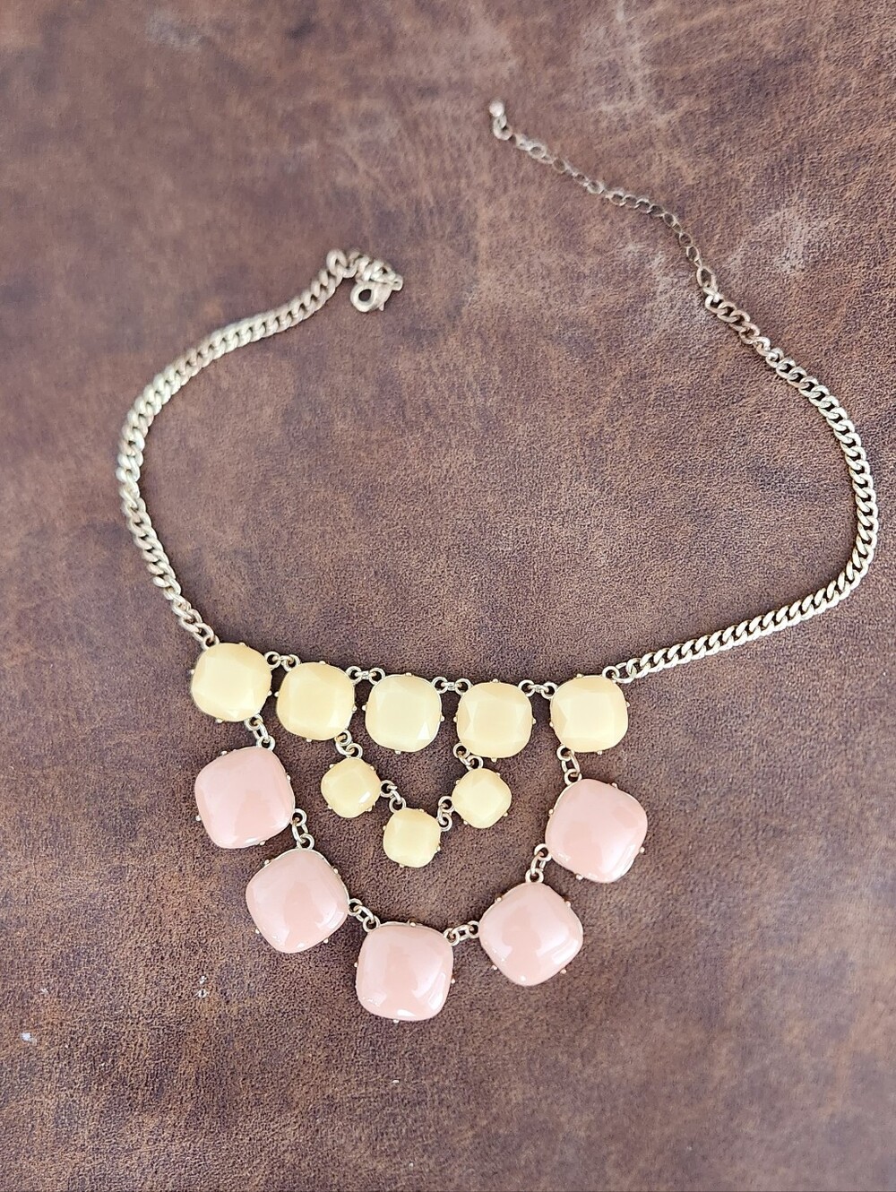 Pink & Cream Statement Necklace - Women Jewelry